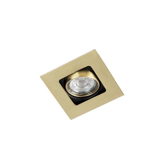 QAZQA artemis - Art Deco Inbouwspot - 1 lichts - L 100 mm - Zwart Goud - Woonkamer | Slaapkamer | Keuken