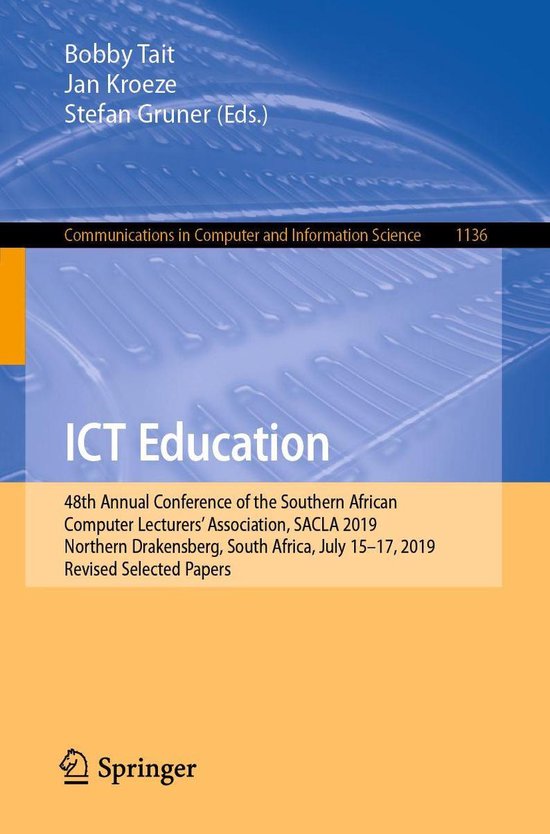 Springer Nature Proceedings Computer Science - ICT Education - cover