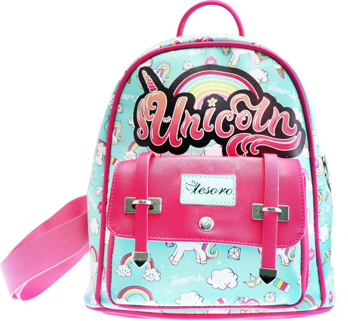 Rugzak Junior Eenhoorns 5 Liter Roze/groen