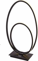 Tafellamp Ophelia Oval Led Mat Zwart 42cm