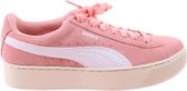 Puma Sneakers Vikky Platform Dames Suède Roze/wit Maat 37