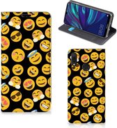 Hoesje met Magneet Huawei Y7 hoesje Y7 Pro (2019) Emoji