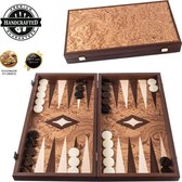 Walnoot Backgammon set - Luxe - 48x26cm - Superluxe