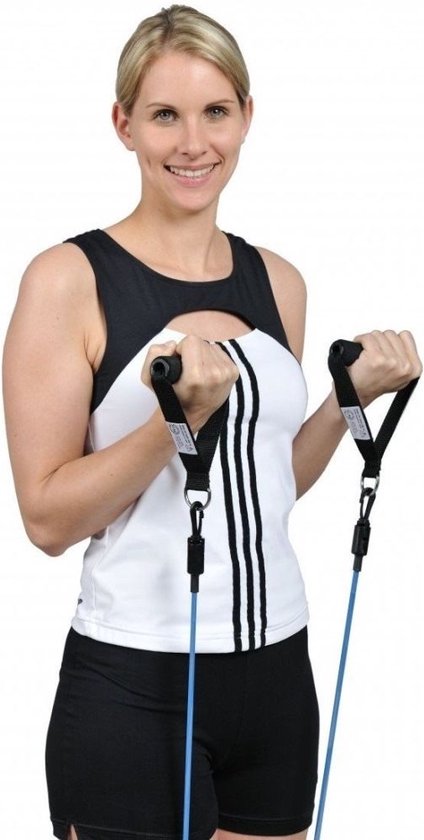 bestellen Verandering Sta in plaats daarvan op Fitness elastiek set - 6 Weerstanden | Body-Tube Pro Set inclusief tas |  bol.com