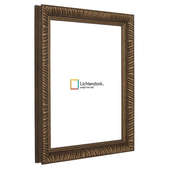 Cadre photo Or vieilli - Baroque - Format photo 50x50 - Glas antireflet - Art. 215-628