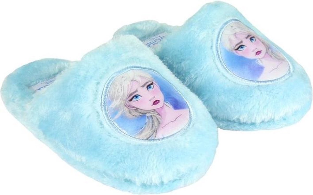 Disney Frozen instap sloffen pantoffels Elsa lichtblauw voor meisjes Pantoffel instappers Slipper sloffen 31