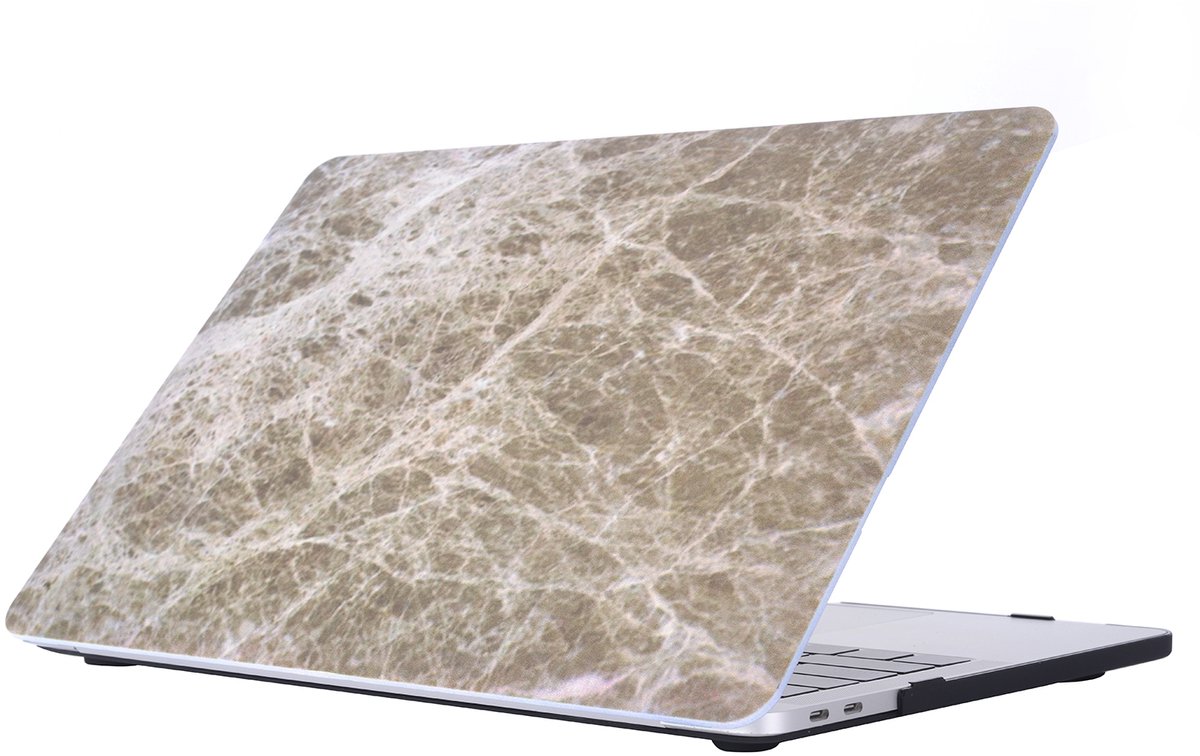 Mobigear Laptophoes geschikt voor Apple MacBook Pro 15 Inch (2016-2019) Hoes Hardshell Laptopcover MacBook Case | Mobigear Marble - Model 24 - Model A1707 / A1990