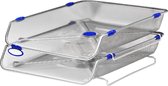 BRIEVENBAKJE ZILVER WIRE REXEL