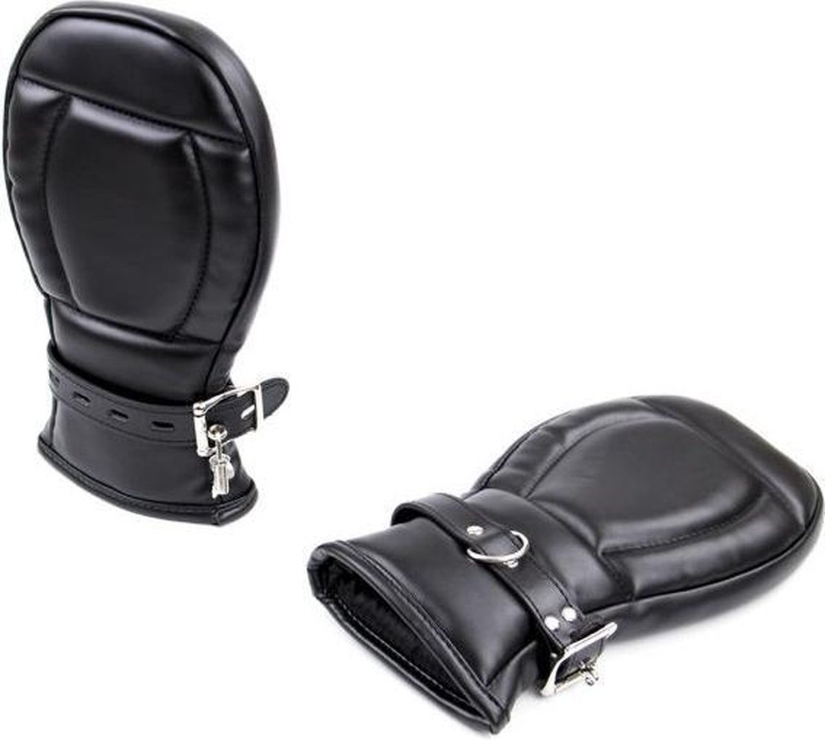 Kiotos - BDSM Leren Wanten Voor Bondage - Zwart