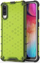 4smarts HEXAGON Hard Cover Samsung Galaxy A50 Hoesje Geel/Groen