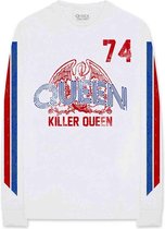 Queen Longsleeve shirt -M- Killer Queen '74 Stripes Wit