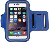 Sport Armband - Universeel - Verstelbaar - Hardlooparmband - Spatwaterdicht - Bescherming - Lichtgewicht - 78 x 150 mm (4,7 inch) - Blauw