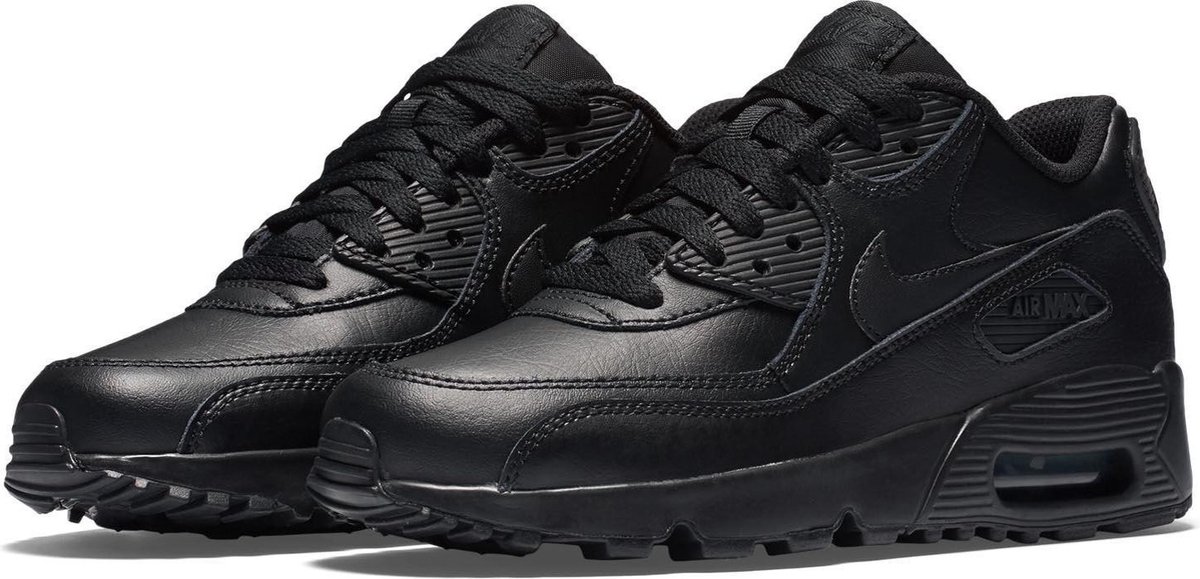 Nike Air Max 90 Leather Black / Black | bol.com