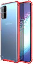 Samsung Galaxy S20 Plus Hoesje Slim Fit Hybride Transparant/Rood