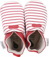Bobux - Soft Soles - White with red stripes - Babyslofjes - EU 18