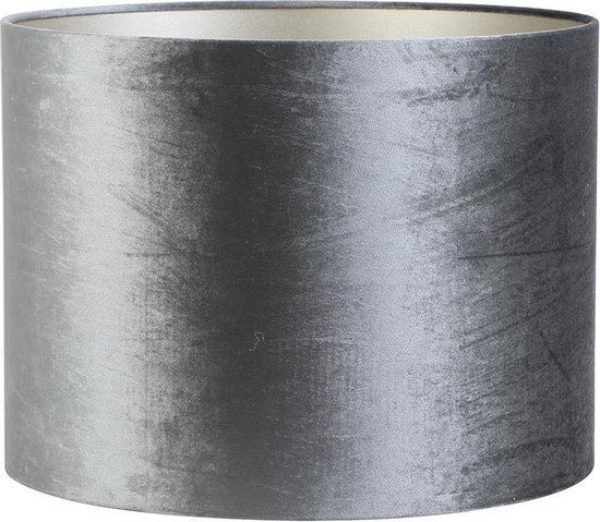 Light & Living Cilinder Lampenkap Zinc - Graphite - Ø40x30cm