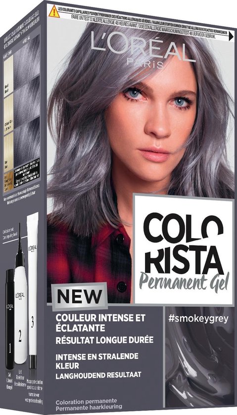 L Oréal Paris Colorista Permanent Gel Smokey Grey Permanente Haarkleuring