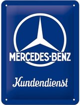 Wandbord - Mercedes benz kundendienst -15x20-