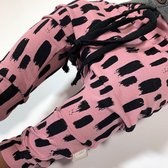 tinymoon Meisjes Broek – model drop crotch – Tiny Sweeps – Roze – Maat 74/80