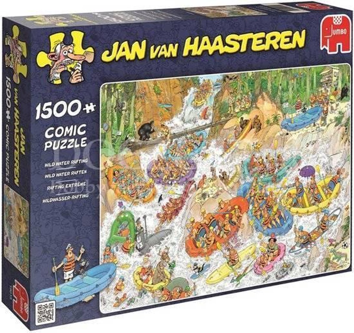 Jumbo Puzzel Jan Van Haasteren Wild Water Raften 1500 Stukjes | bol.com