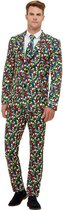 Kubus Kostuum | Kleurige Blokjes Rubiks Kubus | Man | Large | Carnaval kostuum | Verkleedkleding