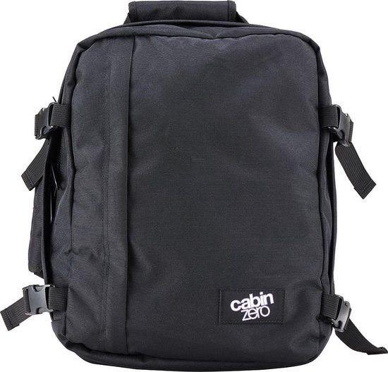 Cabinzero Mini - handbagage rugzak - wizair afmetingen - Absolute Black