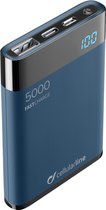 Cellularline FREEPMANTA5HD Lithium-Polymeer (LiPo) 5000 mAh Blauw, Grijs