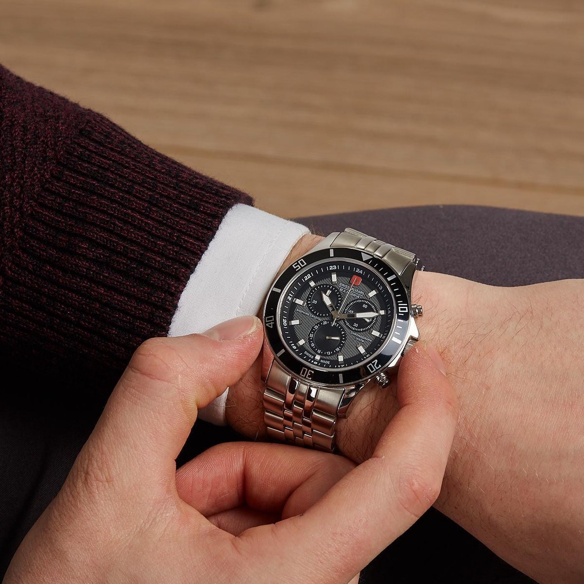 Swiss military clearance hanowa flagship chrono