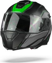 Nexx X.Vilitur Paradox Black Green Matt  Systeemhelm - Motorhelm - Maat S