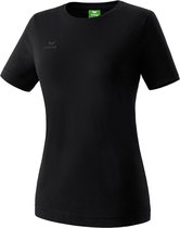 Erima Basics Dames Teamsport T-Shirt - Shirts  - zwart - 42