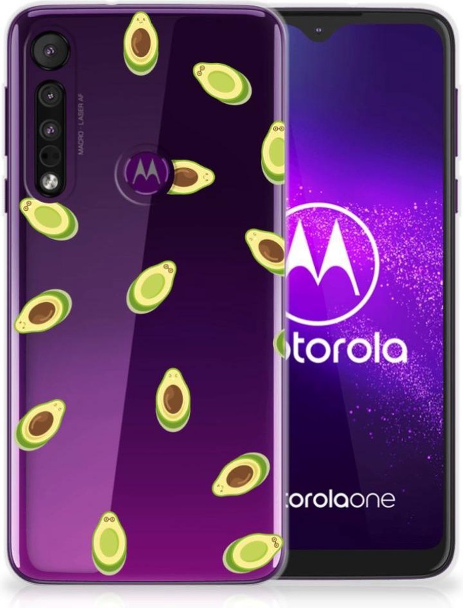 TPU Hoesje voor Motorola One Macro Siliconen Case Avocado