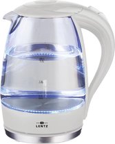 Lentz 74100 - Waterkoker - 1.7 liter - glas - wit