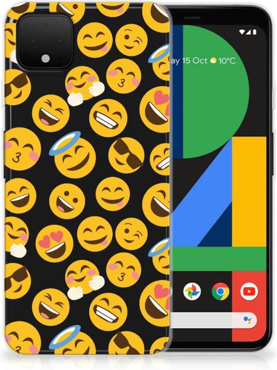 Back Cover voor Google Pixel 4 XL TPU bumper Emoji