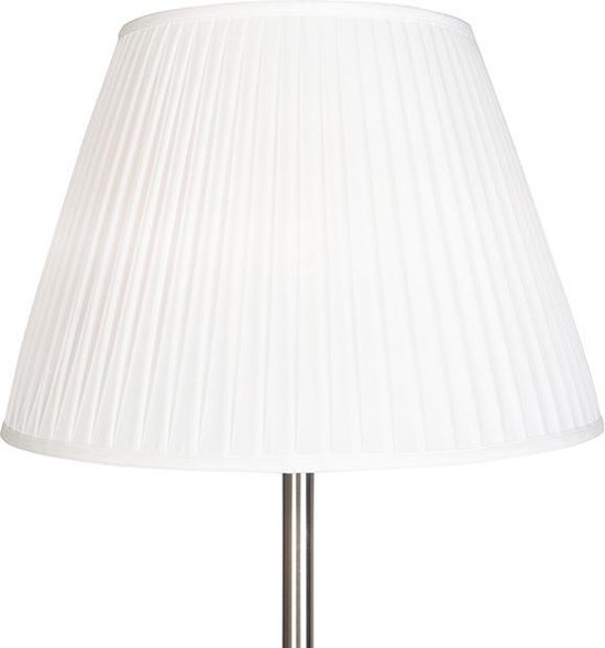 2 x Off-IKEA blanc plissé Abat-jour-Convient pour table de nuit ou Lampe de table