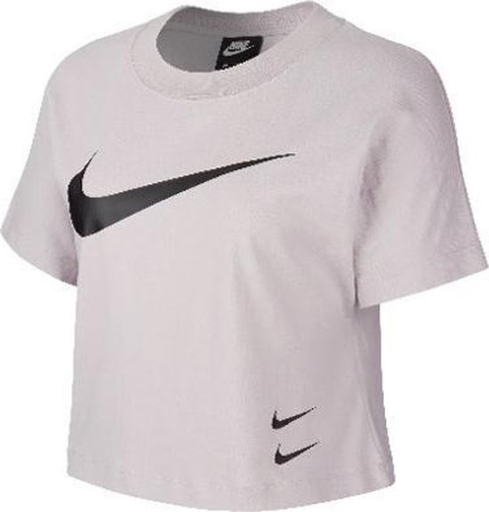 Nike Sportswear Swoosh shirt dames grijs \