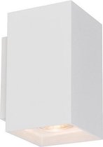 Sandy - Moderne Up down wandlamp - Metaal - Wit