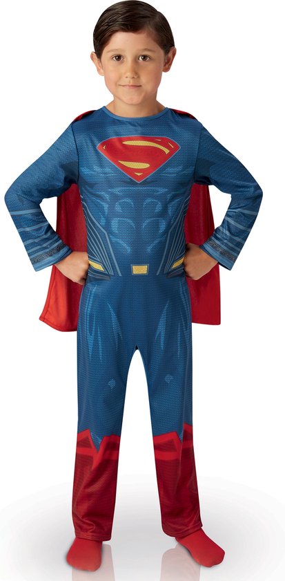 Rubie's Verkleedpak Justice League Superman Junior Blauw Mt 104