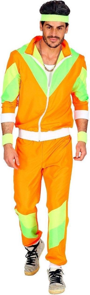 Trainingspak oranje jaren 80
