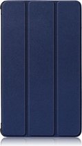 Shop4 - Lenovo Tab M7 Hoes - Smart Book Case Donker Blauw