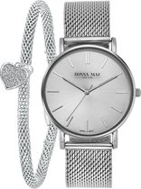 Donna Mae - Gerecycled stalen set hart met horloge