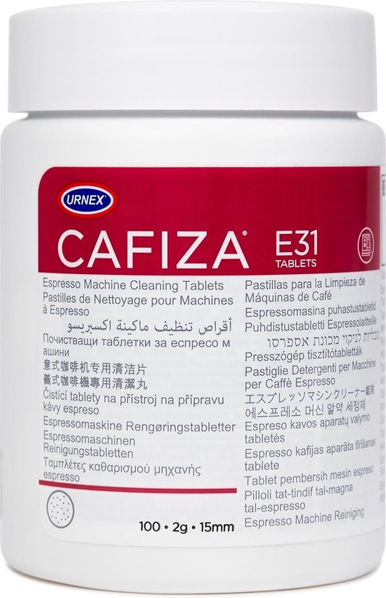 Urnex Cafiza – Espresso- en koffiemachine Reinigingstabletten 2g (coffee machine cleaning tablets) – 100 stuks