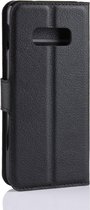 Mobigear Telefoonhoesje geschikt voor Samsung Galaxy S10e Hoesje | Mobigear Classic Bookcase Portemonnee | Pasjeshouder voor 2 Pasjes | Telefoonhoesje voor Pinpas / OV Kaart / Rijbewijs - Zwart