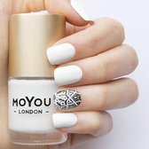MoYou London Stempellak - White Knight - 15ml - Wit - LET OP: Grootverpakking tegen lage prijs