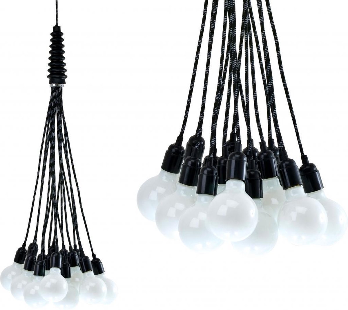 Roei uit Geval Tientallen Leitmotiv Hanglamp Bundle Light - Zwart | bol