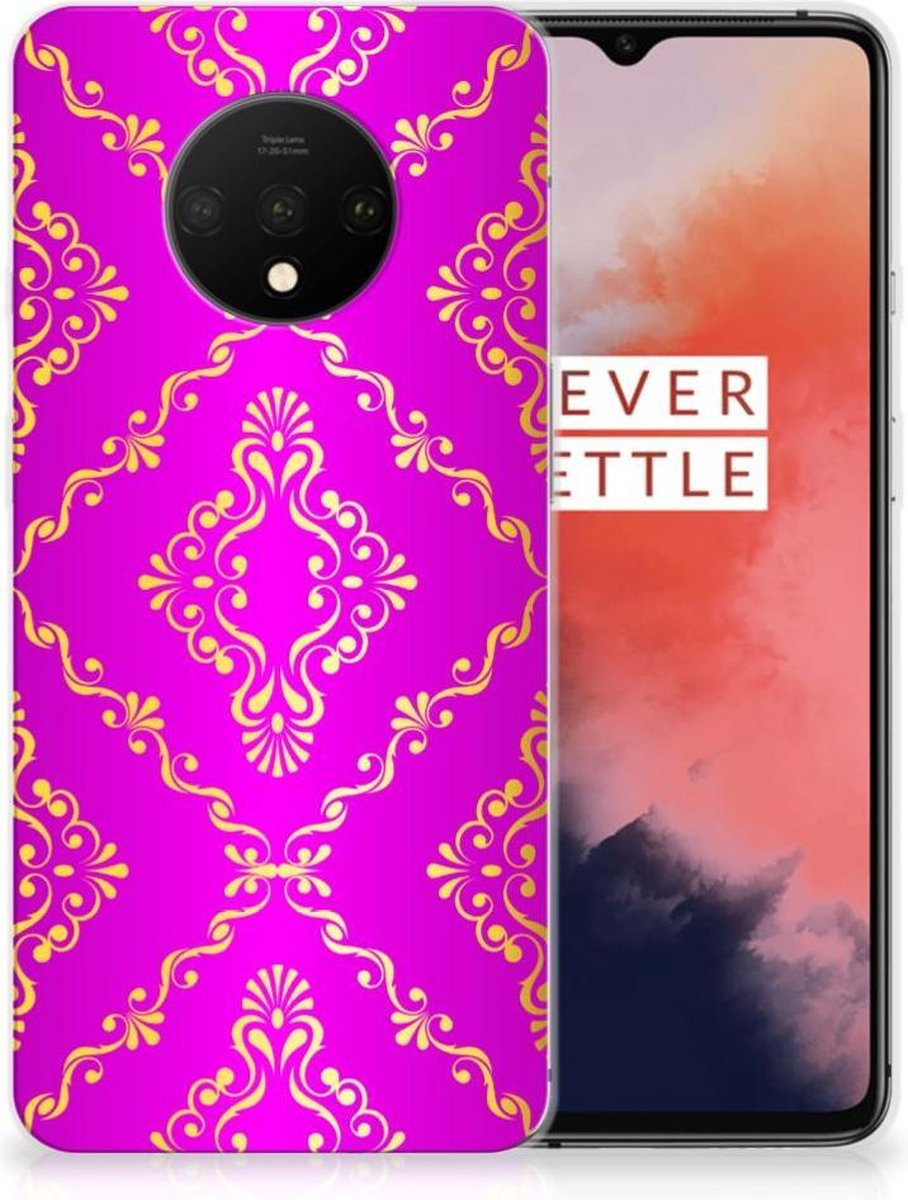 TPU Hoesje voor Siliconen Hoesje OnePlus 7T Barok Roze