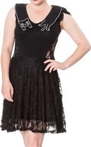 Banned Korte jurk -L- BLONDIE Zwart