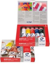 Acrylic set 5 kleuren 40 ml tubes acrylverf