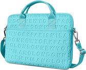 WIWU - Laptop tas met schouderband - Waterafstotend - 13.3 inch - Turquoise