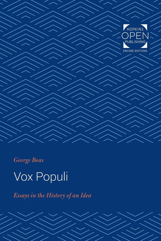 Seminar in the History of Ideas - Vox Populi - cover