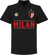 AC Milan Team Polo - Zwart  - 4XL